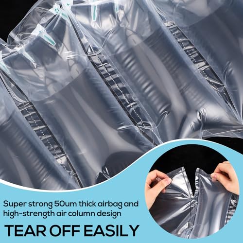 400 Count Air Pillows for Shipping with Pump, 4.72 x 9.84 Inches Inflatable Shipping Air Bags Supplies Box Filler Packing Materials Alternative to Packing Peanut, Purse Stuffers for Shape