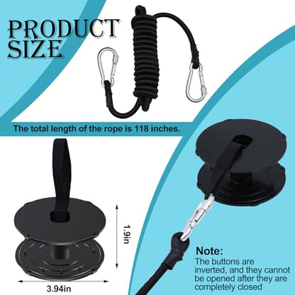 Wenfan Floating Water Mat Tether Kit Lily Pad Tether Floating Mat Straps Tether and Grommet Kit Foam Water Pad Tether and 118 Inch Bungee Cord for All Foam Water Pads