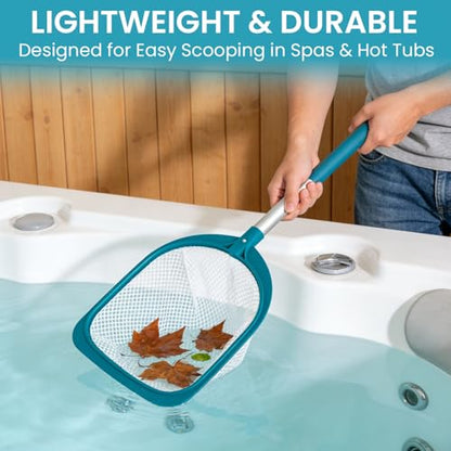 Hot Tub and Spa Leaf Skimmer Net, Ultra Fine Mesh Bag with Aluminum Pole - Handheld Pool Net for Small Above Ground Pools Efficient Debris Removal - size: 24" Spa skimmer net