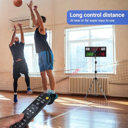 Samshow LED Electronic Scoreboard with Remote, Portable Score Keeper - style: 2025 6 digital led scoreboard-no tripod
