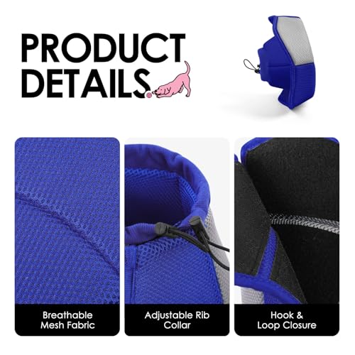 AOFITEE Large Dog Cone Adjustable Dog Cone to Stop Licking, Blue XL - color: Blue, size: X-Large