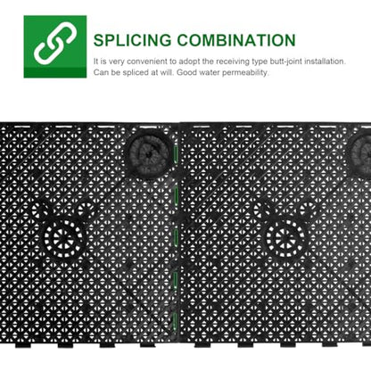TEHAUX Fish Tank Bottom Filter Plate 5.70 X 5.70 Inch PVC Splicing Undergravel Aquarium Filter for Gravel Compaction Prevention and Water Flow Enhancement 20 Pack