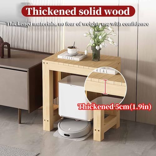 FORRTY Solid Wood Aquarium Stand – Heavy Duty Wooden Fish Tank Stand | Reptile Cage Stand | Indoor Plant Stand | Printer Table | Multi-Purpose Storage Rack | Brown/Natural | 12"-59"(30-150cm) Width(Wo