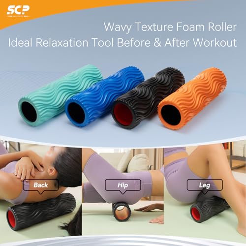 SUBCULTUREPICK Foam Roller High-Density Rollers, Deep Tissue Muscle Massage - color: Black