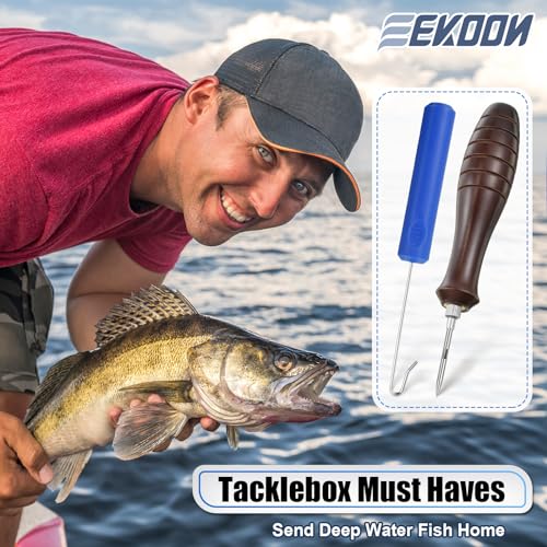 Fish Venting Tool, Venting Kit for Deep Sea Fish with Hook Remover and Stainless Steel Needle, Fishing Tackle for Saltwater Fishing Release and Return