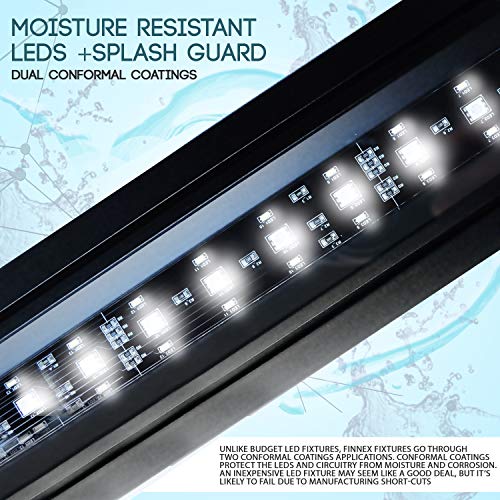 Finnex Planted+ 24/7 LED KLC Aquarium LED Light, Controllable Full Spectrum Fish Tank Light, 30 Inches