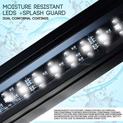 Finnex Planted+ 24/7 LED KLC Aquarium LED Light, Controllable Full Spectrum Fish Tank Light, 30 Inches
