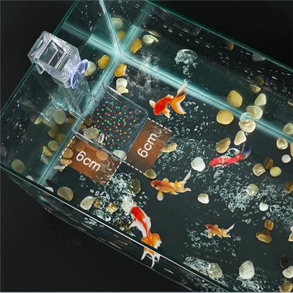 Fish Feeding Tube and Dish, Acrylic Fish Feeder Brine Shrimp Food Feeding for Fish Tank Aquarium Shrimp