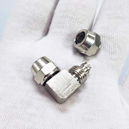 Aquarium CO2 Tubing Line Elbow Conector(Pack of 2) CO2 Line Reforming Fittings
