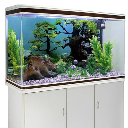 AWERT 24x12 inches Undersea Tree Aquarium Background Ocean Floor Aquarium Background Polyester Underwater Stone Fish Tank Background - size: 24x12in/60x30cm