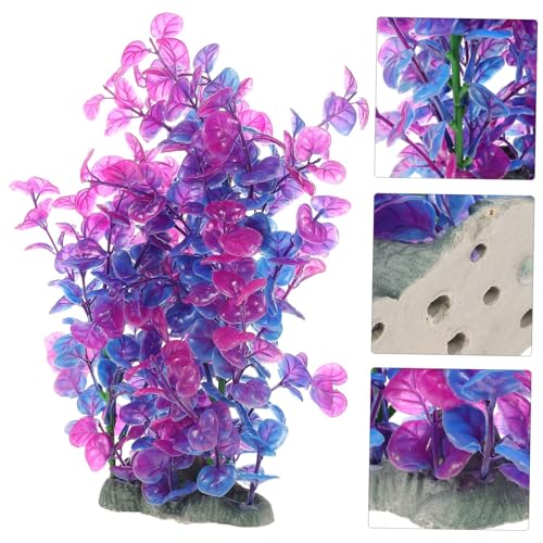 Decorative Aquarium Grass Artificial Tank Plant for Desktop Fish Tank Landscape DIY Lifelike Underwater Grass for Hiding and Enhancing Aquarium Ambiance