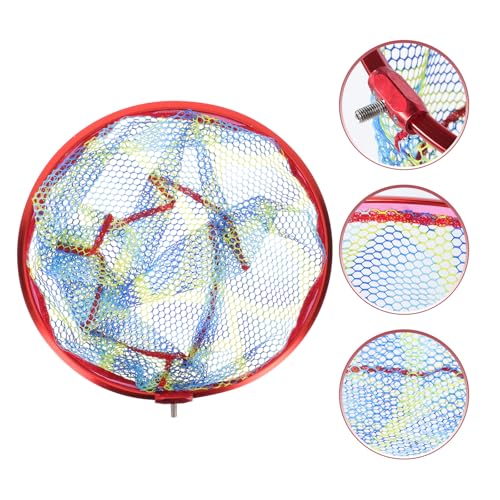 SUPVOX Fishing Net Replacement Head 35cm Diameter X 17cm Deep Portable Mesh Fish Landing Net Accessory for Freshwater and Saltwater Anglers Random Color