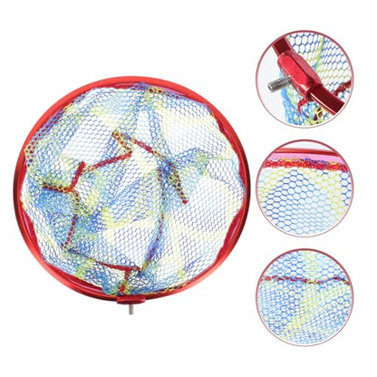 SUPVOX Fishing Net Replacement Head 35cm Diameter X 17cm Deep Portable Mesh Fish Landing Net Accessory for Freshwater and Saltwater Anglers Random Color