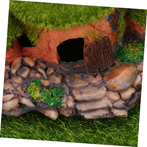 2pcs Decor Ornament Fish Bowls for Betta Fish Aquarium Moss Fish Tank Reptile Bridal House
