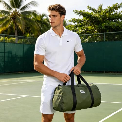 BESMART Gym Bags for Men with Side Pocket,38L Large Sports Gym Duffle Bag | Adjustable Strap&Shoe Compartment, Waterproof, Spacious, Wet Pocket, Durable Duffel Bag for Gym,Travel, Fitness,Olive Green - color: Olive Green With Tpu Pocket