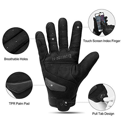 INBIKE Motorcycle Gloves Breathable Mesh Touchscreen Hard Knuckles - color: Black, size: Small