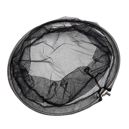 BESPORTBLE 2pcs Stainless Steel Frame 40cm Net Head Nylon Dense Hole Net Ideal for Aquarium and Outdoor Fishing