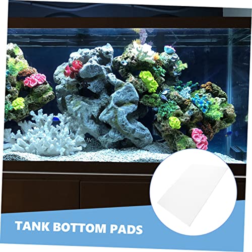 TOYANDONA Reptile Terrarium Cushioning Mat Shockproof Fish Tank Pad Thickened Nonslip Bottom Mat for Aquariums for Heat Preservation and Absorption White - color: White