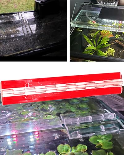 Acryl-Hinge 300mm Transparent Plastic Piano Hinges (Self-Adhesive) 10 PCS, for DIY Box, Aquarium, Golf Cart Tray, Display Stand