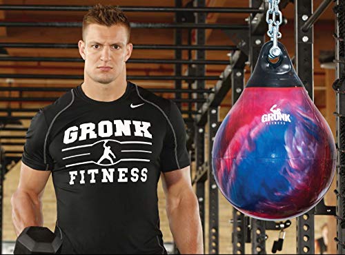 Aqua Training Bag 15" 75 Pound Heavy Punching Bag - color: Aqua Training Bag x Gronk Fitness