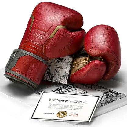 Hayabusa Marvel Hero Elite Boxing Gloves - color: Iron Man, size: 12oz
