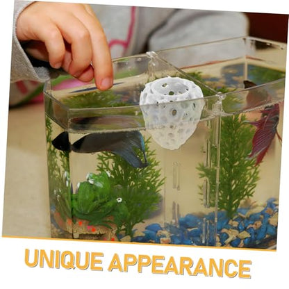 POPETPOP Aquarium Shrimp Cave Dome Hideout with Suction Cup Multi Design for Betta Fish Shrimp Easy to Decoration Safe Breeding Shelter for
