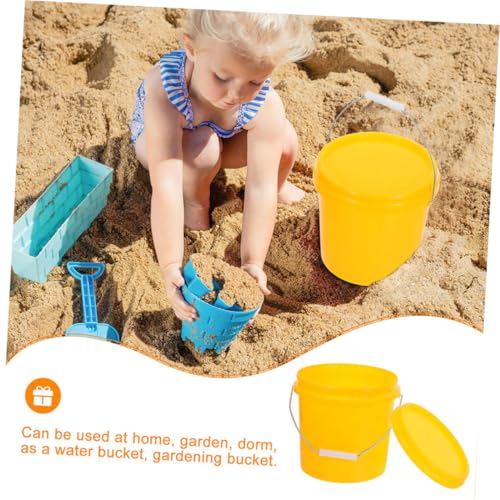 NOLITOY Heavy Duty Sealed Plastic Bucket with Lid Versatile Pail for Food Water Household Storage Portable Leakproof Container for Kitchen Office Use