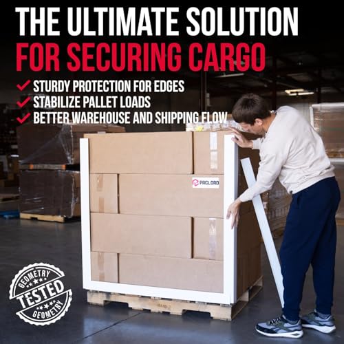Extra-Wide 24" x 3" x 3" Reinforced Cardboard Edge Protectors (Pack of 36) – 0.225" Heavy-Duty Thickness – Cardboard Edge Protectors for Shipping – American Quality Pallet Edge Protector