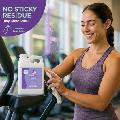 SwaytAway Fitness Mat Cleaner Concentrate Lavender, 32oz Makes 4 Gallons | No-Slip No-Residue Essential Oil Formula, USA Made Aromatherapy Yoga Mat Spray for Home & Studio, Natural Cleaning Solution - size: 32 oz - 1 Pack