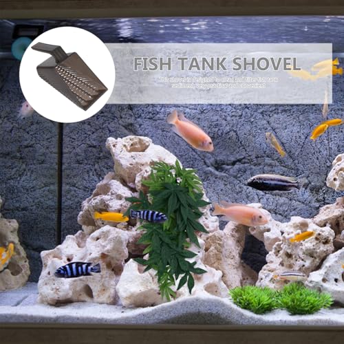 Fish Tank Sand Cleaner Scoop with Sifter Aquarium Maintenance Tool for Gravel and Sand Unique Design Plant Roots Easy to Handle for Effortless Debris Removal