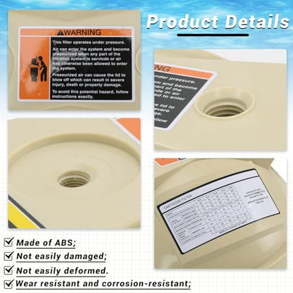 178553 Lid Assembly Replacement Compatible with Pentair Clean & Clear,Predator Pool and Spa Cartridge Filter- Lid Assembly Compatible with 50,100,125 Square Feet Filters (178553)
