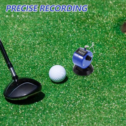 Yardwe Handheld Golf Score Counter with Base 4 Digital Plastic Metal