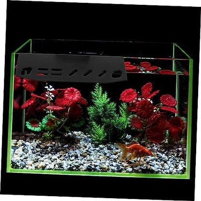 Toddmomy Aquarium Maintenance Tool Holder Wall-Mounted Organizer for Tweezers Scissors and Tank Accessories Stainless Steel Storage Rack for Fish Tank Cleaning