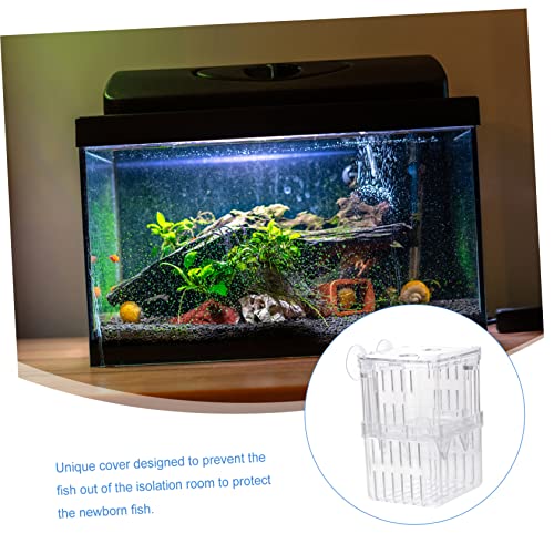 Healifty 3pcs Breeding Box Isolation Container for Aquarium Tank Small Hatchery Nursery Divider for Safe Fish Separation and Acclimation