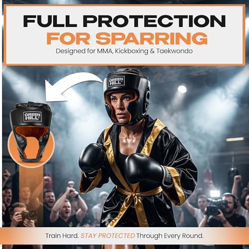 Green Hill Spartan Boxing Headgear for Men & Women - size: Medium