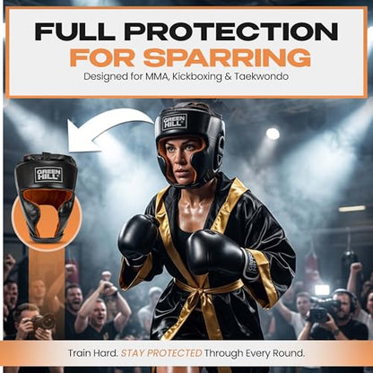 Green Hill Spartan Boxing Headgear for Men & Women - size: Medium
