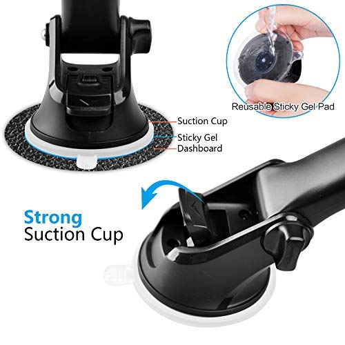 GPS Suction Cup Mount for Garmin [Quick Extension Arm], Replacement GPS Dash Ball Mount Dashboard Windshield Car Holder for Garmin Nuvi Dezl Drive Drivesmart Zumo Driveassist DriveLuxe RV - color: 1-Pack