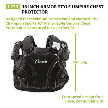 Champion Sports Umpire Chest Protector - style: Equipment Bag