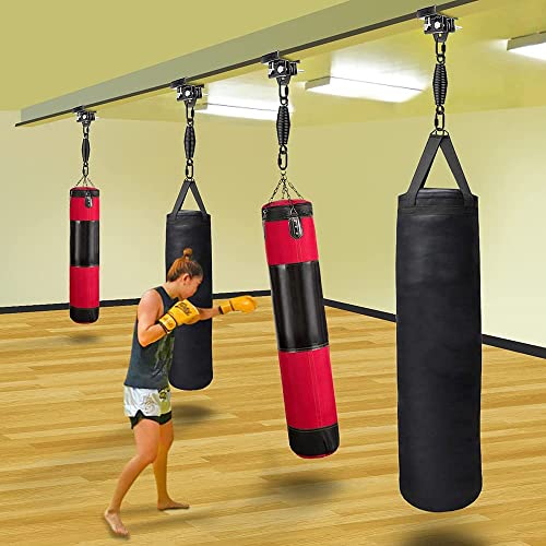 BeneLabel Punching Bag Hanger for I Beam 880 LBs Capacity Heavy Bag Mount Width Adjustable Boxing Bag Holder & Steel Beam Clamp for Beam - color: Hanger & Carabiner(1 Pack)