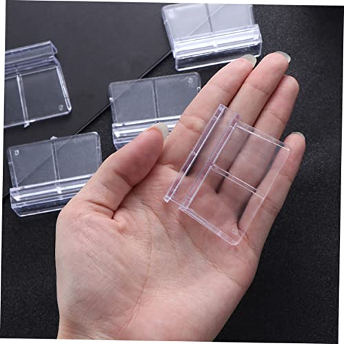 Happyyami Fish Tank Lid Aquarium Cover Bracket 10pcs Plastic Aquarium Support Frame 5-6mm Glass