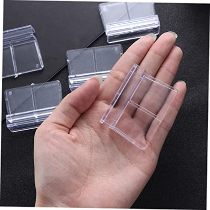 Happyyami Fish Tank Lid Aquarium Cover Bracket 10pcs Plastic Aquarium Support Frame 5-6mm Glass