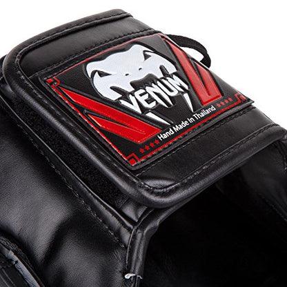 Venum Elite Iron Headgear - color: Black/Red