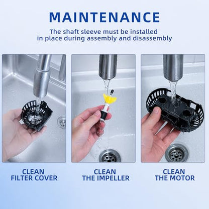 Magnetic Wave Maker for Aquarium: 1s Snap on 15mm Glass & Dry-Hand Relocation - Dual 180°Adjustable Heads Eliminate Dead Spots Improve Water Quality for 55-125 Gallon Fish Tank - size: 1600 GPH (Black)