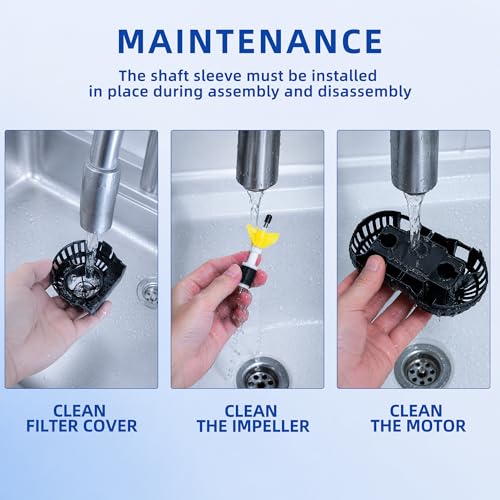 Magnetic Wave Maker for Aquarium: 1s Snap on 15mm Glass & Dry-Hand Relocation - Dual 180°Adjustable Heads Eliminate Dead Spots Improve Water Quality for 55-125 Gallon Fish Tank