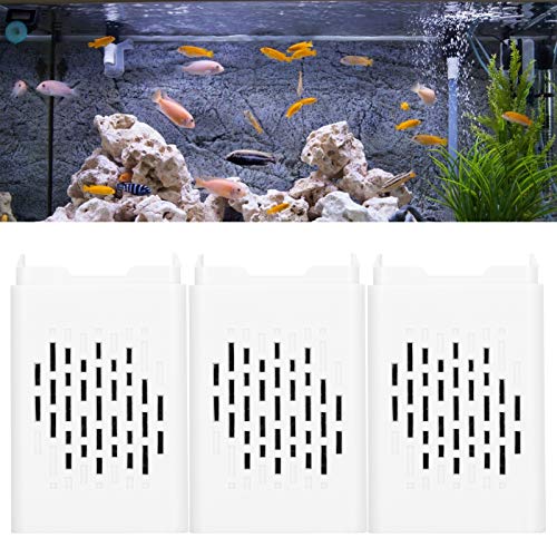 aqxreight 3Pcs Fish Tank Filter Bucket and Water Cleaning Filter Media Pad Aquarium Kits S Water Effect Disassemble Your Swimming Small Filtration Box Multi Layer Buckets Than
