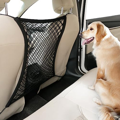 rabbitgoo Dog Car Net Barrier for SUVs, Car Divider, Easy to Install - size: 13.98" x 15.55"