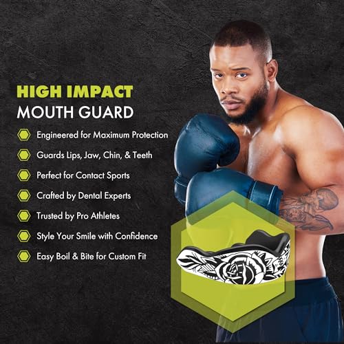DAMAGE CONTROL High-Impact Sports Mouth Guard – Blackarts 2.0 - color: Blackarts 2.0, size: Women