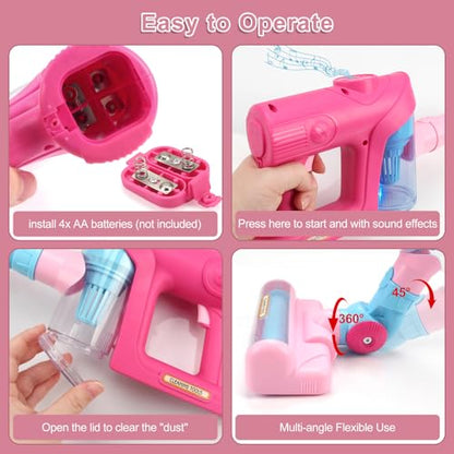 Kids Vacuum Cleaner Toy for Toddlers - Toy Vacuum Set Pretend Role Play Household Toys with Sound Effects for Age 3+ Boys Girls Learning Toys Birthday - color: Vacuum Set
