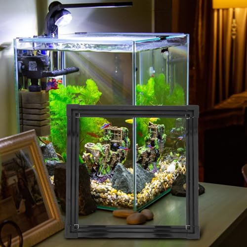 POPETPOP 1set Fish Tank Protector Strip Aquarium Glass Seal Corner Protectors Double Design for Tanks Prevents Fish Escape and Spills