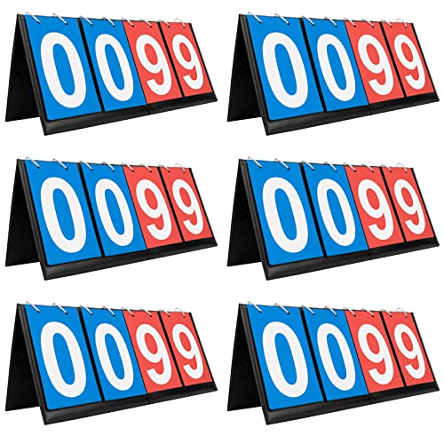 GOGO 6Packs Desktop Scoreboards 4-Digital Scoreboard